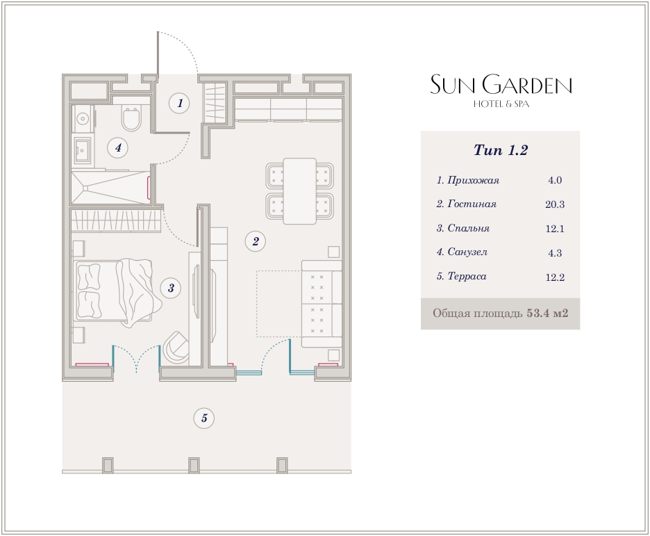 2-комнатная № 437