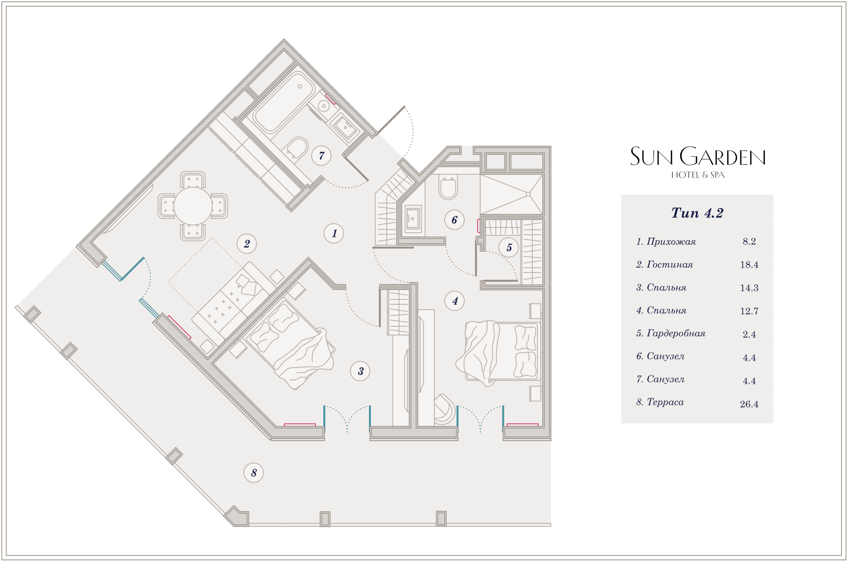 3-комнатная № 321
